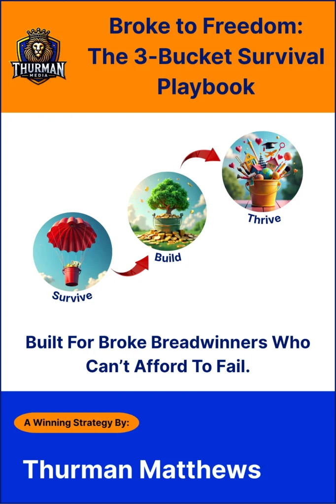 Broke to Freedom The 3-Bucket Survival Playbook