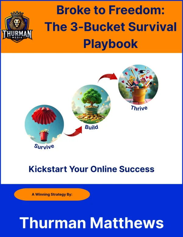 Kickstart Your Online Success Broke to Freedom: The 3-Bucket Survival Playbook